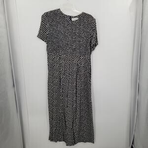 Halmode Petites SMocked Short Sleeve Floral Size 16 Dress shoulder pads PRAIRIE